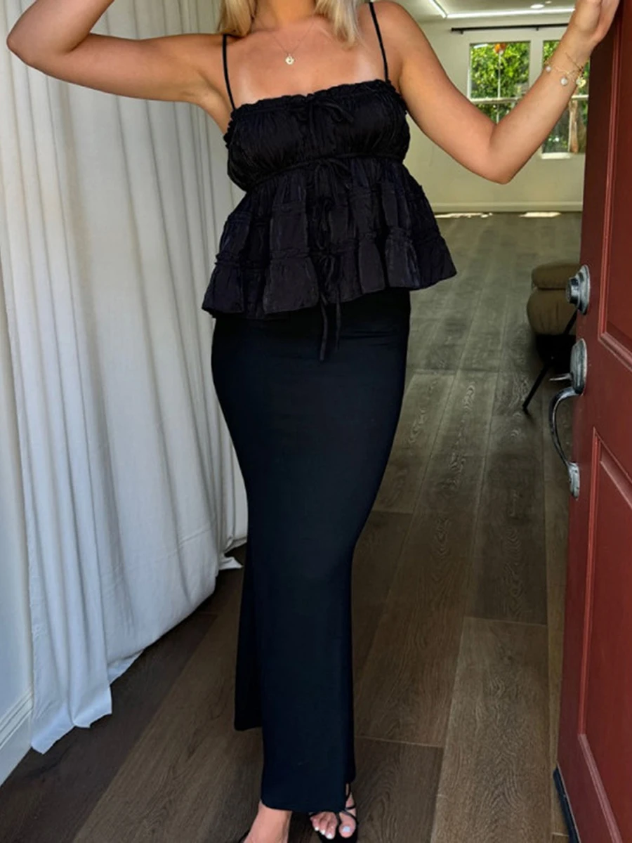 Women s Floral Print Ruffle Sleeveless V-Neck Camisole Tank Top Summer Casual Loose Fit Flowy Cami Shirt Blouse