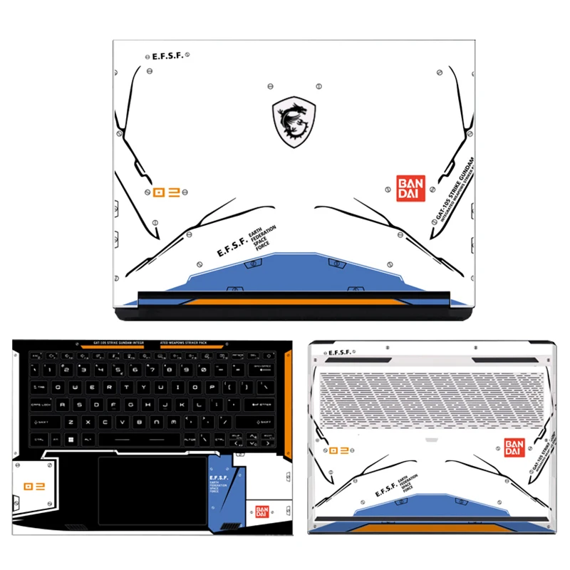 Laptop Stickers for MSI Stealth 16 Studio A1V Vinyl Skin for MSI Stealth 14 16 17 Studio A13V 15M B12UE Decal