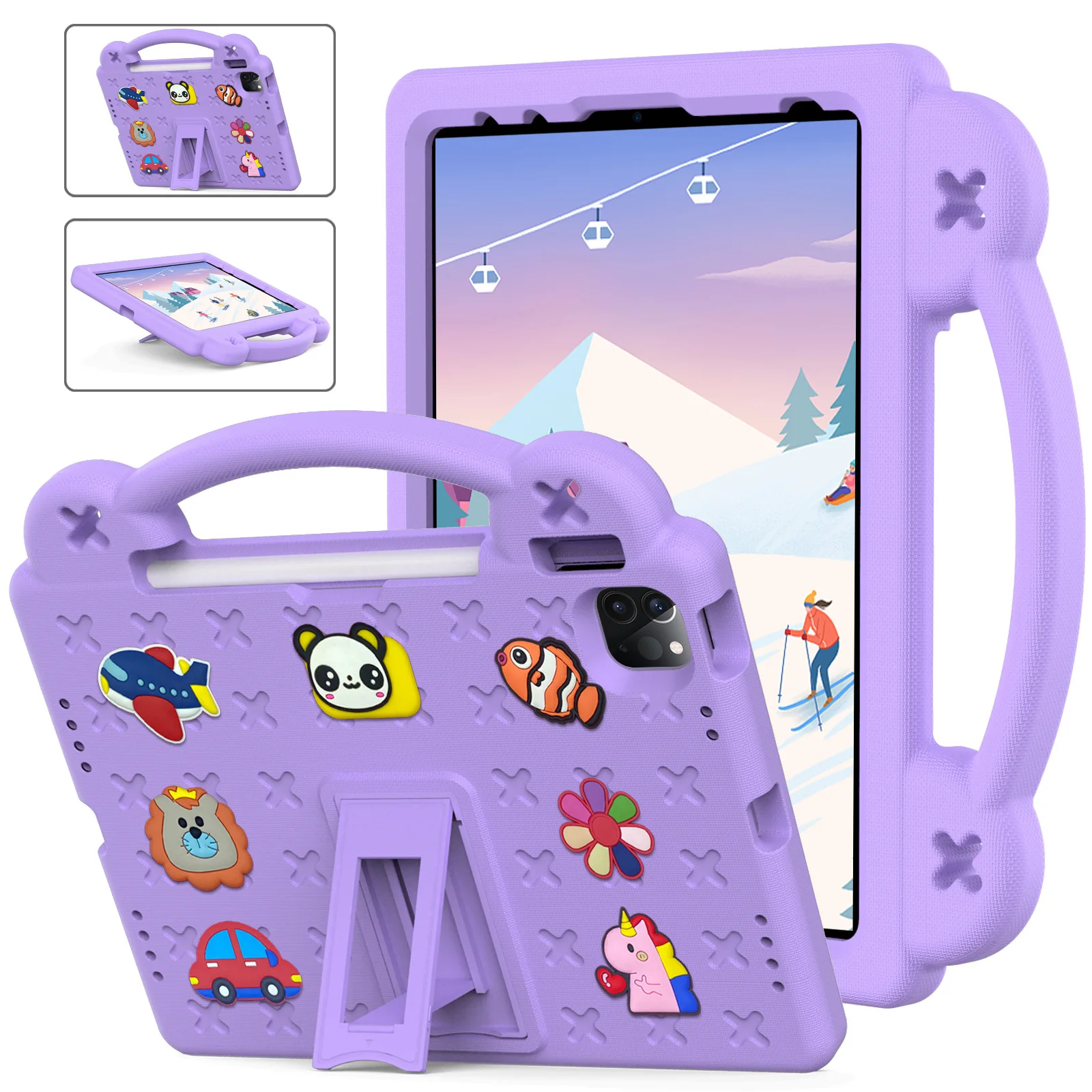 EVA Kids Shockproof iPad Case with Handheld Stand