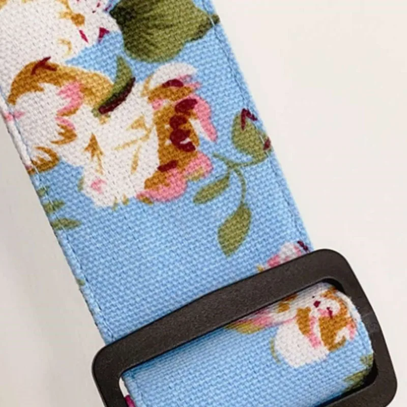 Digital Printing Canvas Large Capacity Yoga Mat Storage Bag Adjustable Shoulder Straps Side Zipper Yoga Bag