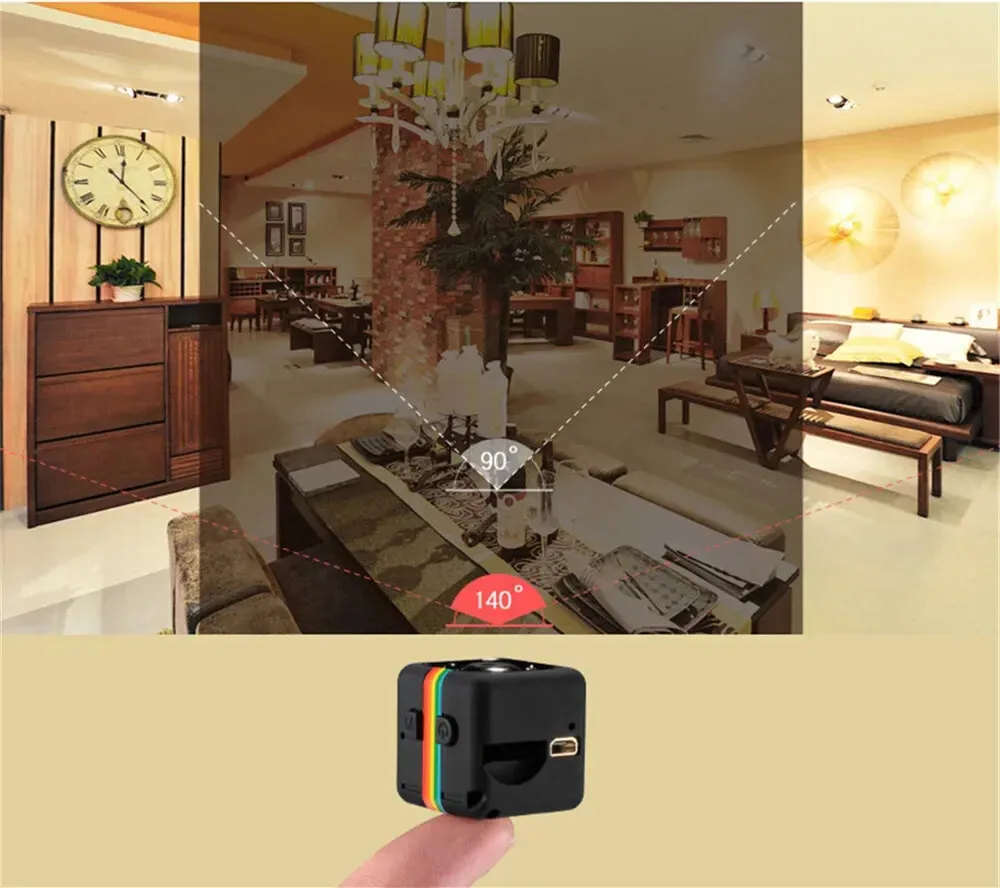 SQ11 1080P HD Mini Camera Smart Webcam with IR Night Vision SD Card Direct Recording Surveillance IP Camera 3
