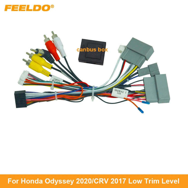 FEELDO Car Audio Wiring Harness For Honda Odyssey 2022/CRV 2017