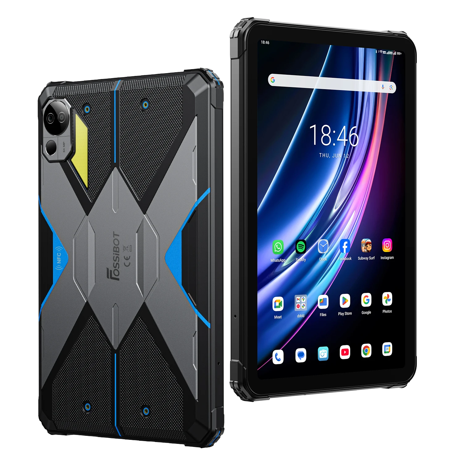 World Premiere] FOSSiBOT DT3 Rugged Tablet 5G MTK7300,32G(12+20)+