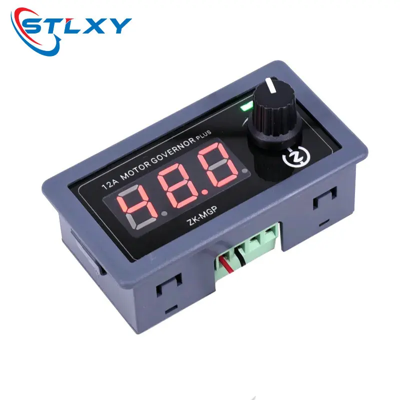 Adjustable Speed PWM DC Motor Controller 5-30v 12A 360W 6V 12V 24V Slow Start Slow Stop Module