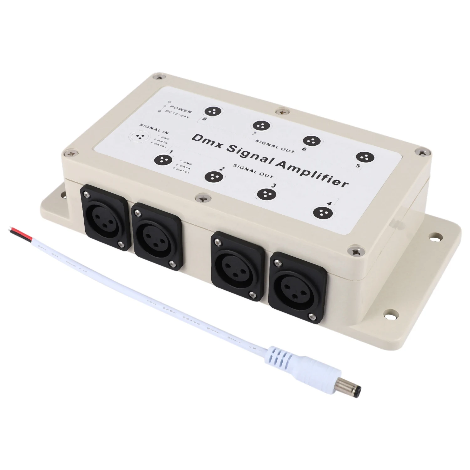 Dc12-24V 8 채널 출력 Dmx Dmx512 LED 컨트롤러 신호 증폭기 분배기 디스트리뷰터, 가정용 기기용