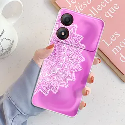 Clear Fashion Silicone Phone Case - Soft Protective Cover for ZTE Blade A54 4G (TM2051)