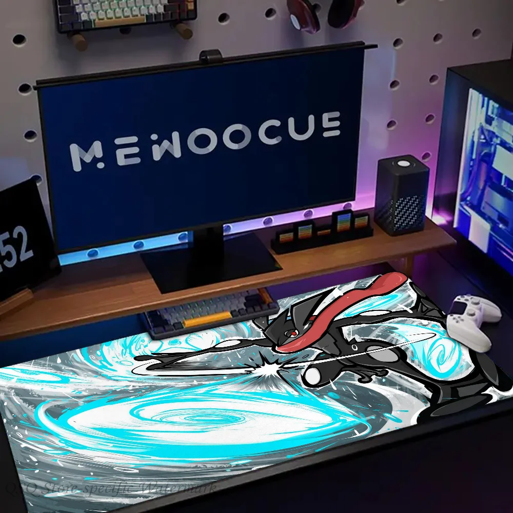 1pc P-Pokemon Greninja Floor Mat Mouse Mat Desk Mat With Pad Gaming Accessories Prime Gaming XXL Keyboard Pad Padding Mat 5
