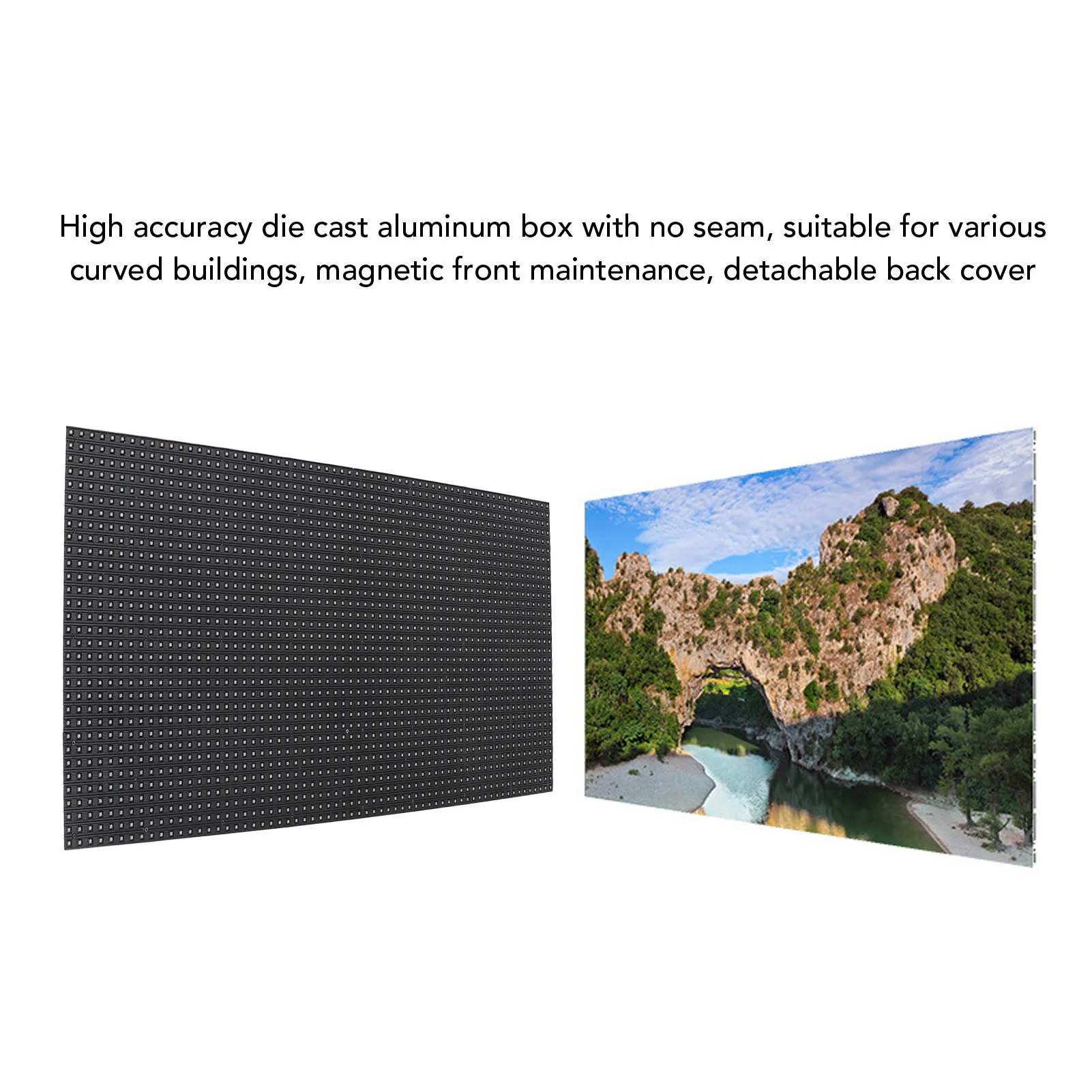 Indoor LED Sign P10 Full Color Scrolling Water Proof LED Display Screen for Storefronts Salons Cafes 320x160mm LED Display