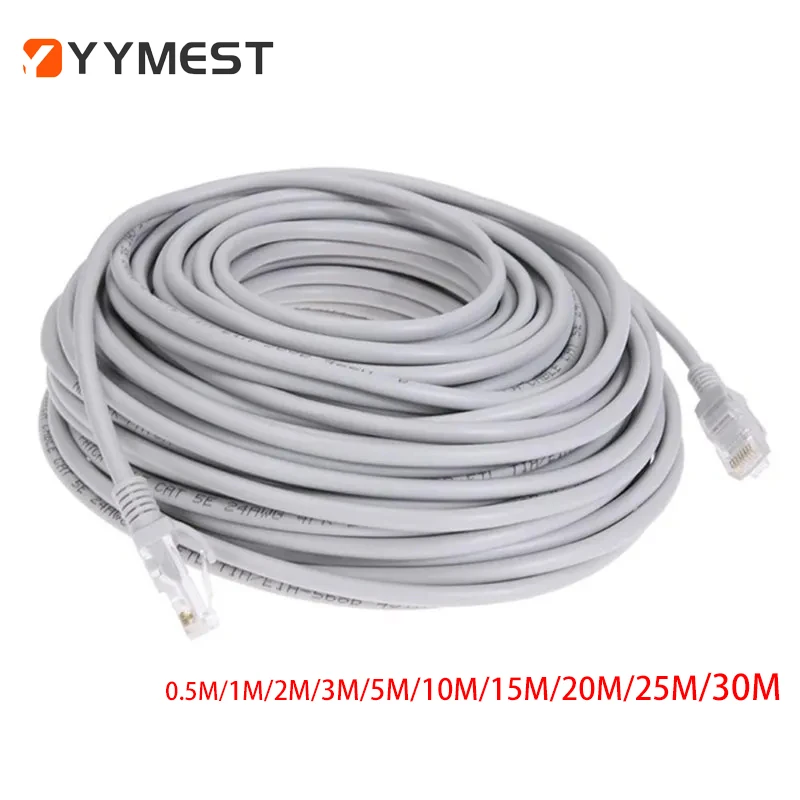 Cabo Ethernet De Alta Velocidad Cat5e RJ45 Cabo De Red LAN Enrutador De Ordenador Patch Cord, 0.4M/1M/2M/3M/5M/10M/15M/20M/25M