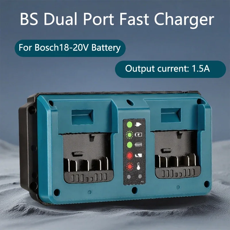 보쉬 듀얼 포트 교체용 충전기 보쉬 18V 20V 리튬이온 배터리 고속 충전기 EU/US/UK/AU 플러그 충전 도구