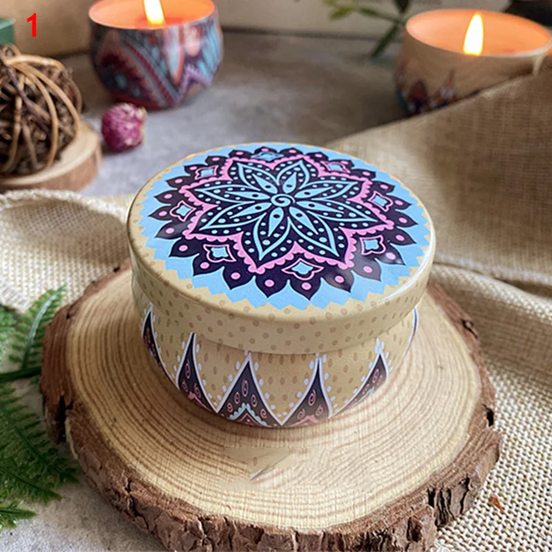 Scented Candles Jar Vintage Flower Candle Jars Soy Wax Fragrance 20 Kinds Scents Wedding Birthday Gift Home Decoration