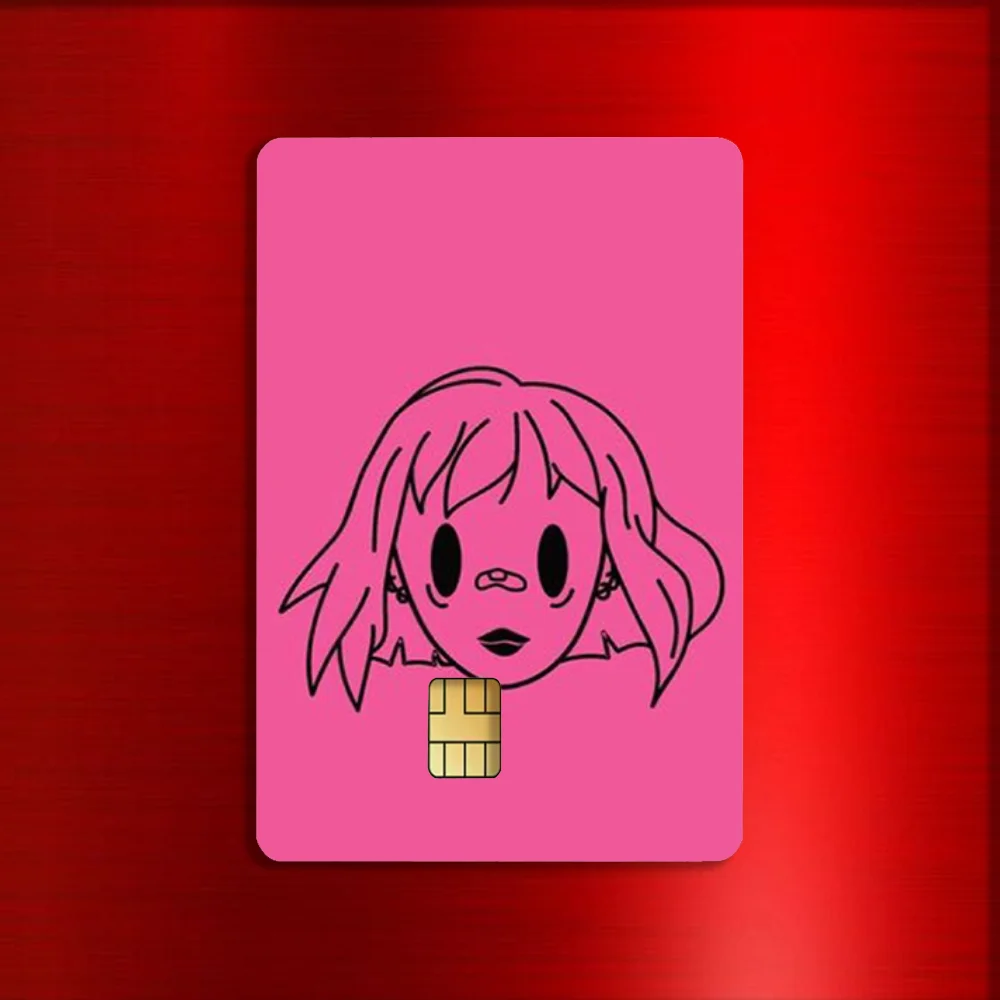P-Poshlaya Molly Singer Stickers For Debit Bank Credit Cards Metro Bus Pass Sticker Decoration Cover 4PCS Card Skin