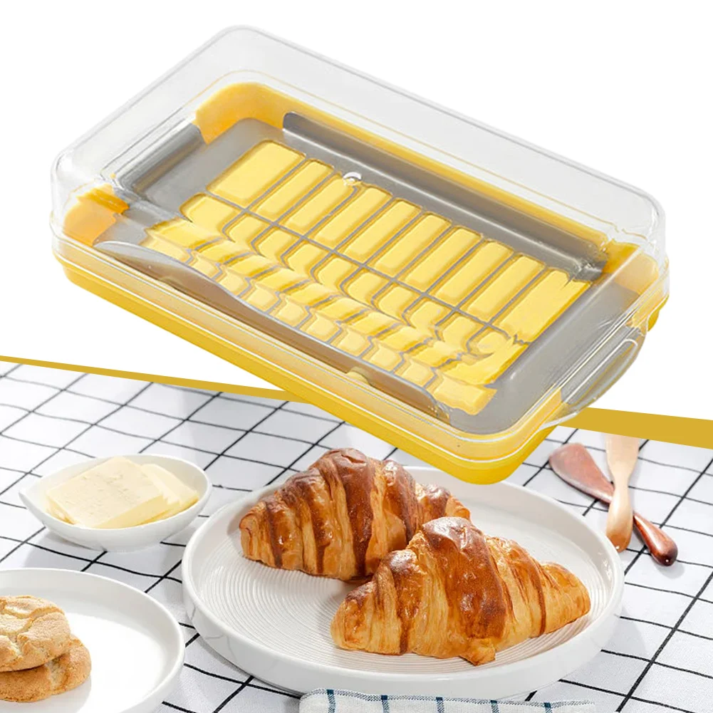 

Butter Cutting Box Stainless Steel Cheese Cutting Preservation Box With Top Lid Cheese Butter Cutting Container Kitchen Tool