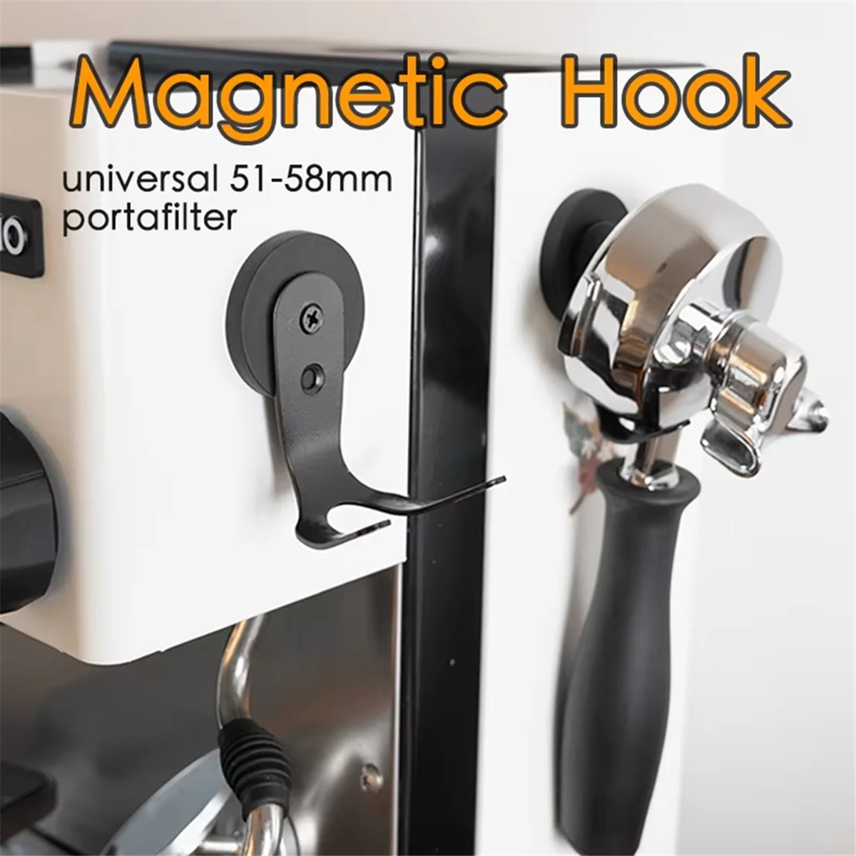 A04R-2pcs Coffee Portafilter Holder Magnetic Rack for Organize Espresso Accessoreis for Tamper,Coffe Tool Handle Stand B