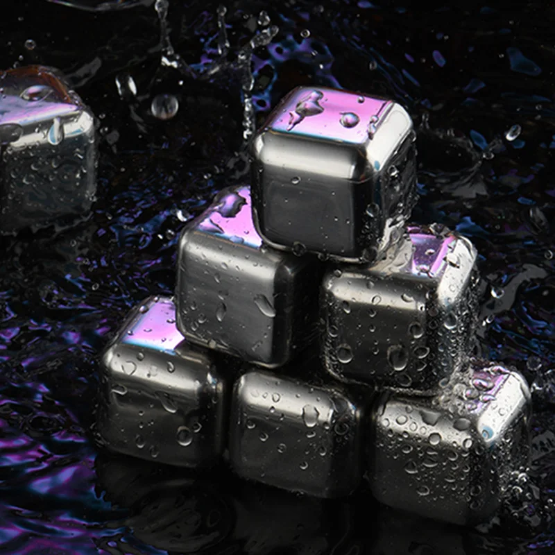 304 316 Stainless Steel Ice Cubes Set Reusable Chilling Stones for Whiskey Wine Cooling Cube Chilling Rock Party Bar Tool ice cubes,whiskey stones