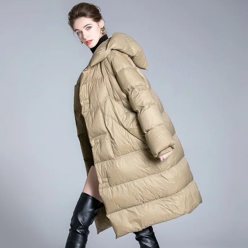 

New Winter Hoodies Puffer White Duck Down Jackets For Womens 2022 High Quality Ladies Windproof Warm Coats