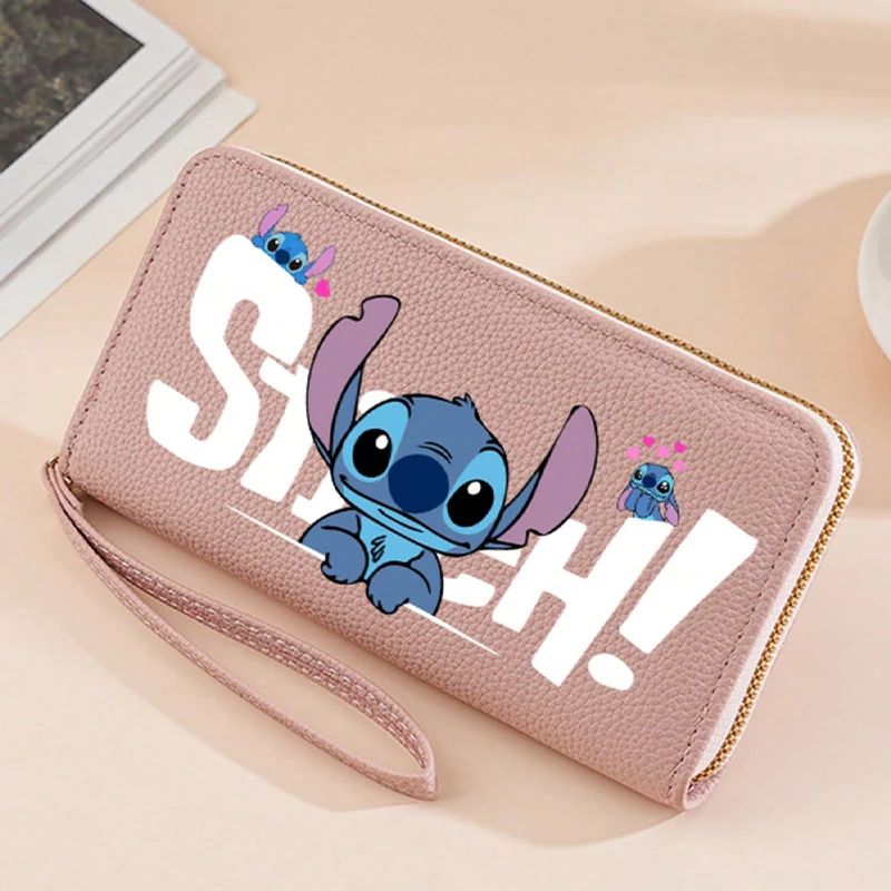 Cute Stitch Long Zip Wallet 4