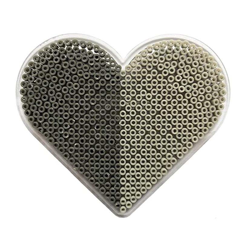 2 Bag/20000pcs 200g 2.6MM Mini Perler Hama Beads Grey and Light Grey Kids Education DIY Handmade Crafts 3D Designs Fuse Beads 4