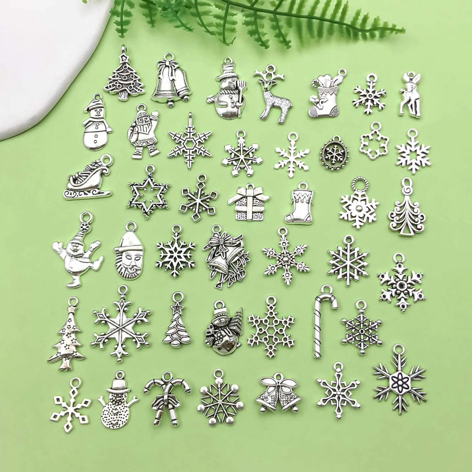 Christmas Enamel Charms Winter Xmas Charms Christmas Metal Dangle
