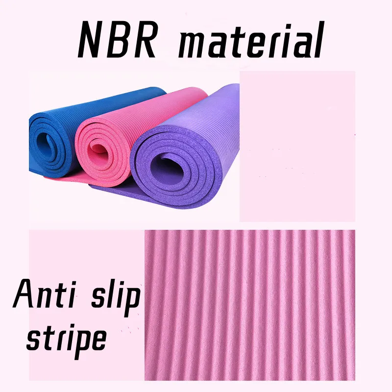 Anti-skid yoga mat, 15mm, comfort, for fitness,Exercise, gymnastics,Slimming, home gym, workout, Foam mat, training sports mats