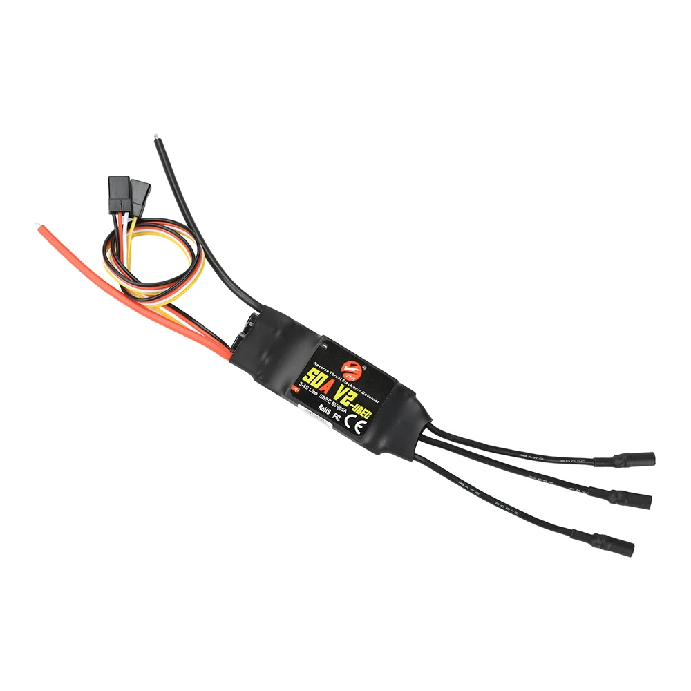 ESC børsteløs 40A/50A for RC FPV fly med fast vinge 3-4S LiPo