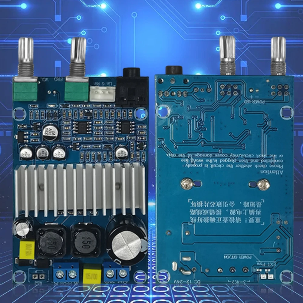 서브 우퍼 앰프 보드, TPA3116D2 오디오 앰프, 홈 시어터 미니 앰프, 100W 베이스 DC12-24V