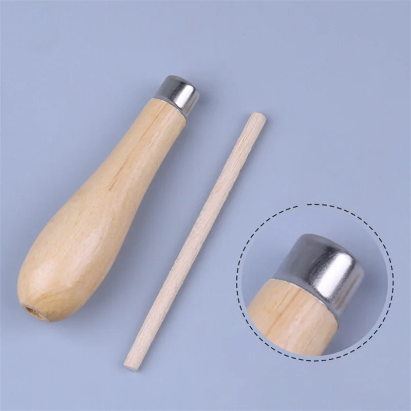 Lino Block Cutting Rubber Stamp Carving Tools 5 Blade Wood Handle Printmaking Carving Tools Set carving tool