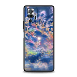 Cosmic Design Soft Phone Case - Earth and Stars Space Theme for Redmi 12C (A1)