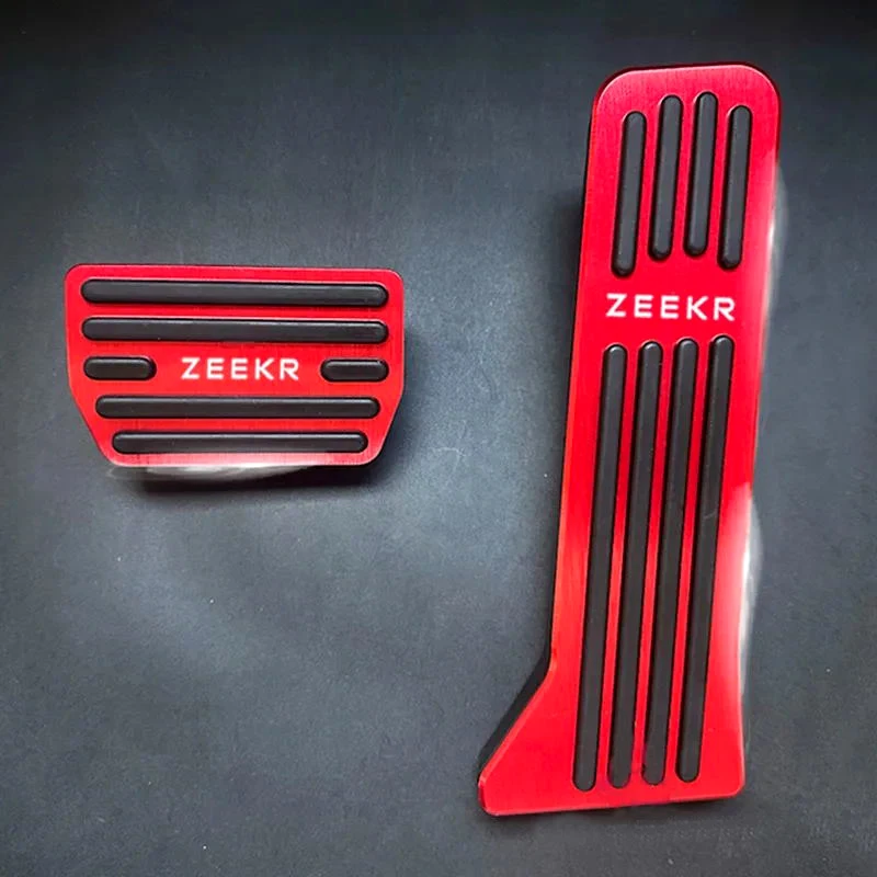 2Pcs Brake Pedal For ZEEKR 7X 9X 001/007/009/MIX/GT Aluminum Alloy Brake Accelerator Pedal Covers Set Anti-Slip Foot Rest Pedals