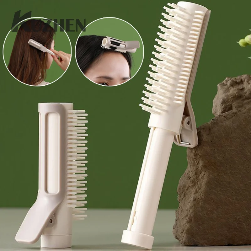 

Выдвижная натуральная пушистая заколка для волос для женщин, бигуди для корней, Волнистый зажим, самозахватывающийся инструмент для объемной завивки волос