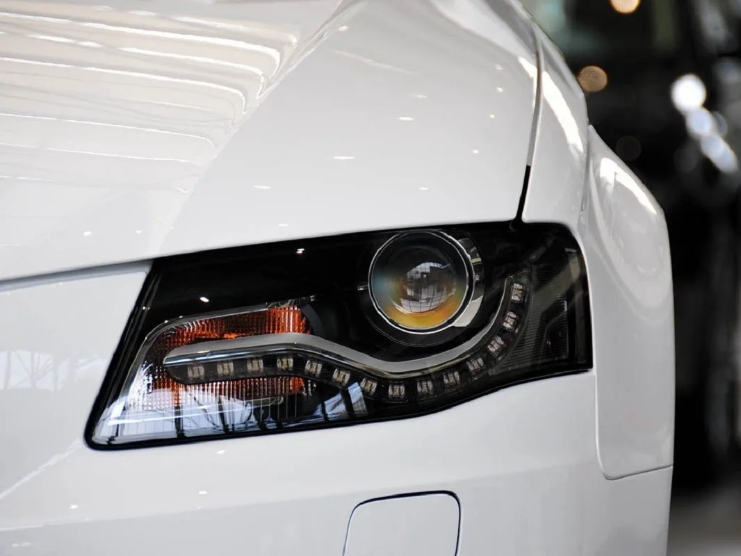 Copriobiettivo Faro Auto Per Audi A4 A4L B8 2009-2012 - Custodia In Vetro Trasparente, Sinistro O Destro, Materiale PC Resistente, Facile Installazione