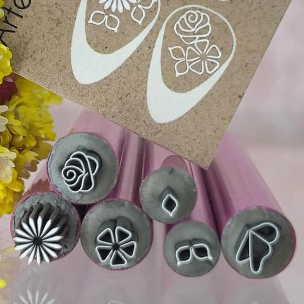 6PCS Nail Art Stamp Pen Set, Nail Graffiti Art Dotting Tools With Simple Design, DIY Tools For Girls And Women