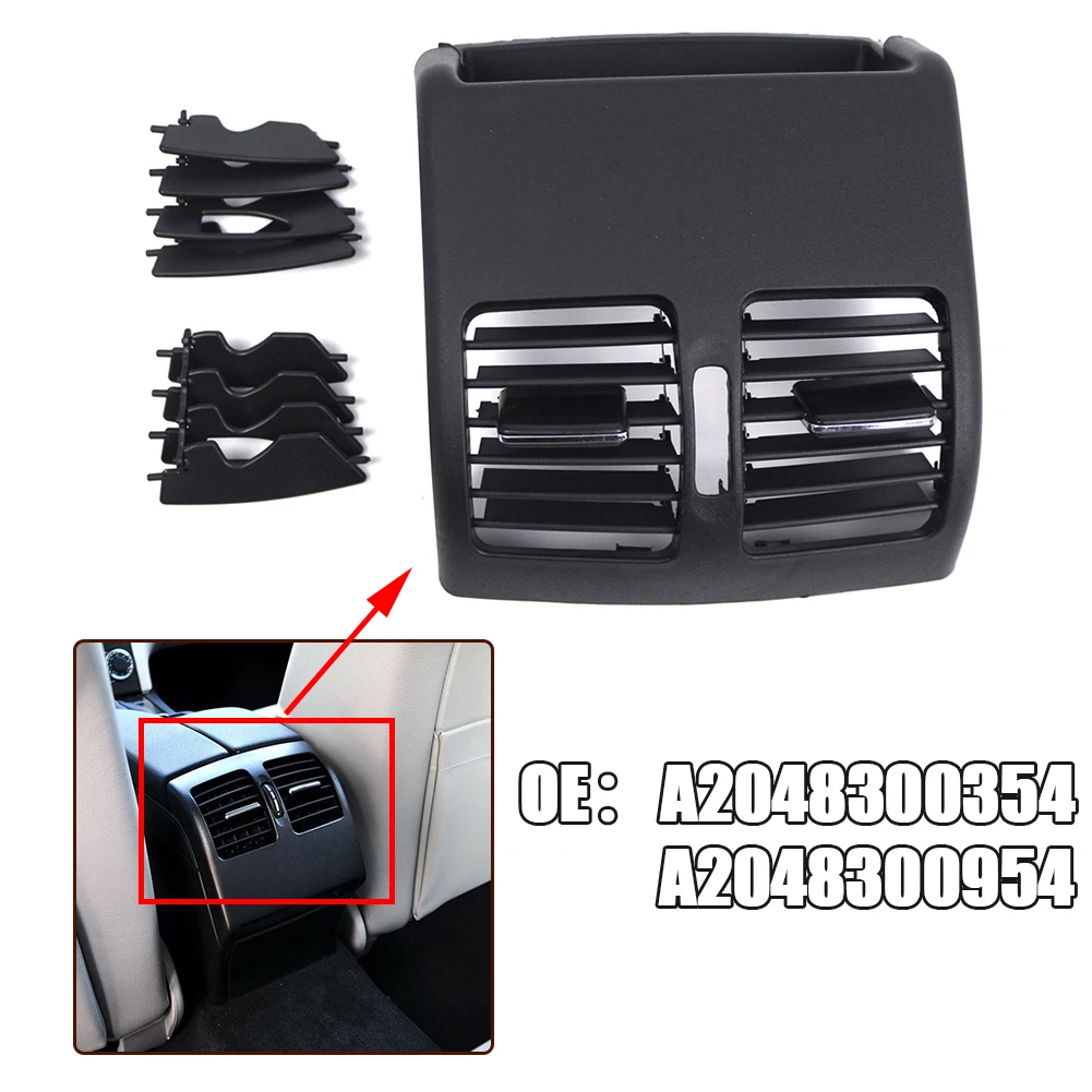 

Car Rear Center Console A/C Air Vent Trim Grill For Mercedes-Benz W204 C350 C250 C300 E350 C63 08-13 2048300354 Car Accessories
