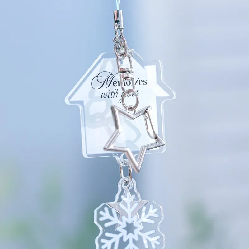 Acrylic Pendant Korean Creative Gift Cute School Bag Pendant Keychain 3