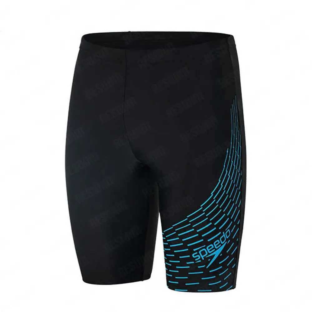 2025 Summer Men's Swim Jammer Endurance Athletic Training Swimsuit Beach Swimming Trunks GYM Swimwear Jammers Tights Surf Shorts 3