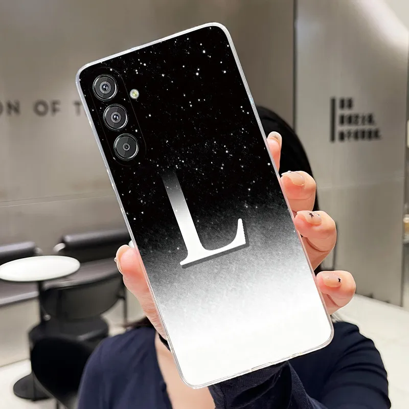 Luxury Elegant Letter Clear Soft Silicone Phone Case