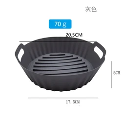 Silicone Foldable Reusable Baking Tray - High Temp Resistant, Easy Clean Oven Mat (Gray)