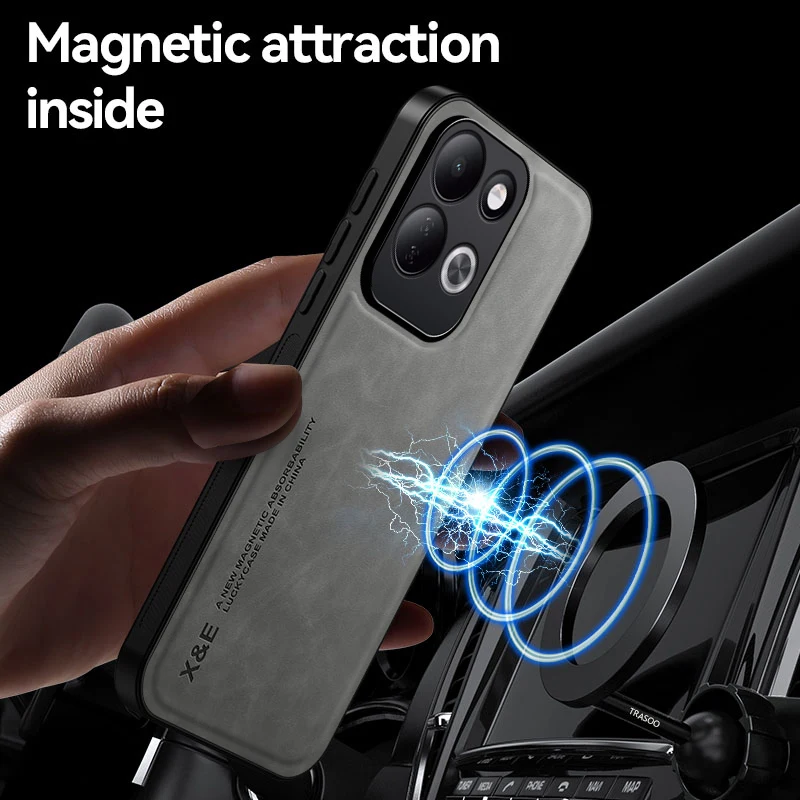 Shockproof Magnetic Phone Case with Car Holder - Protective Cover & Coque s