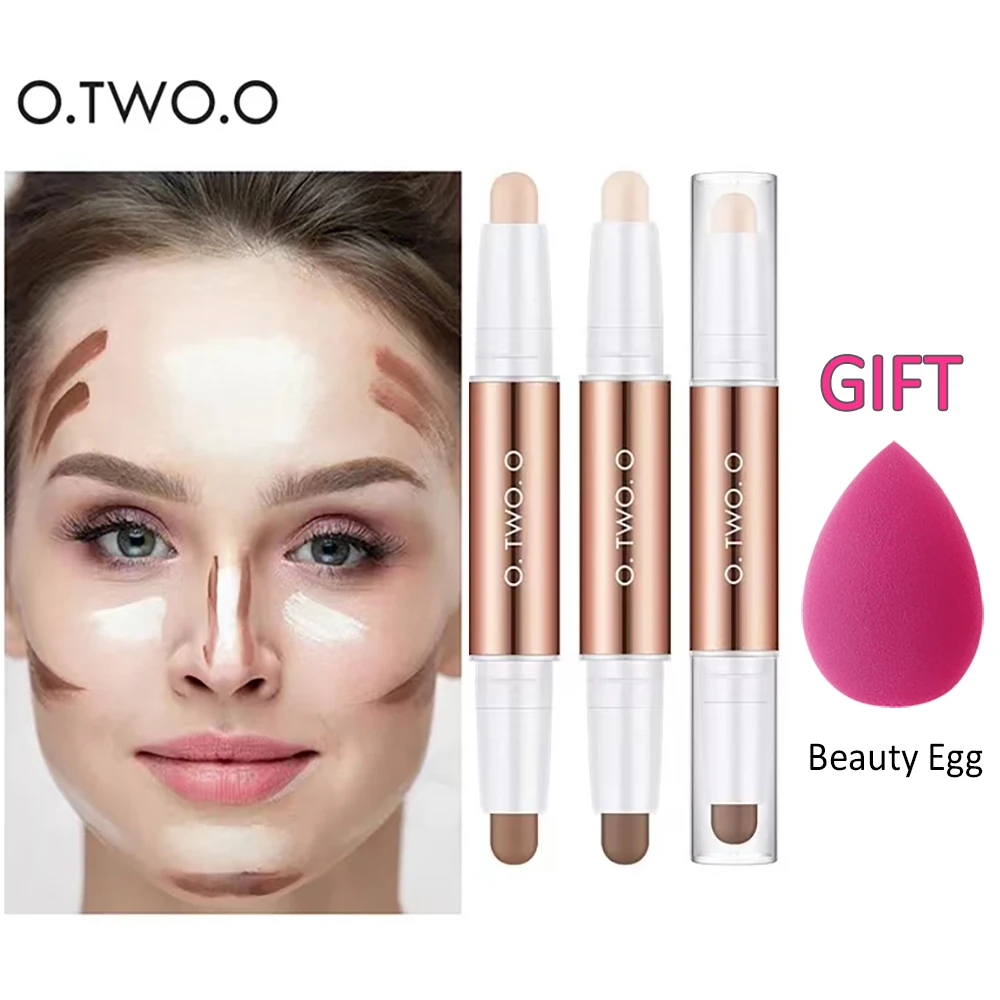 O.TW O.O Bâton de contour double tête, stylo contour étanche