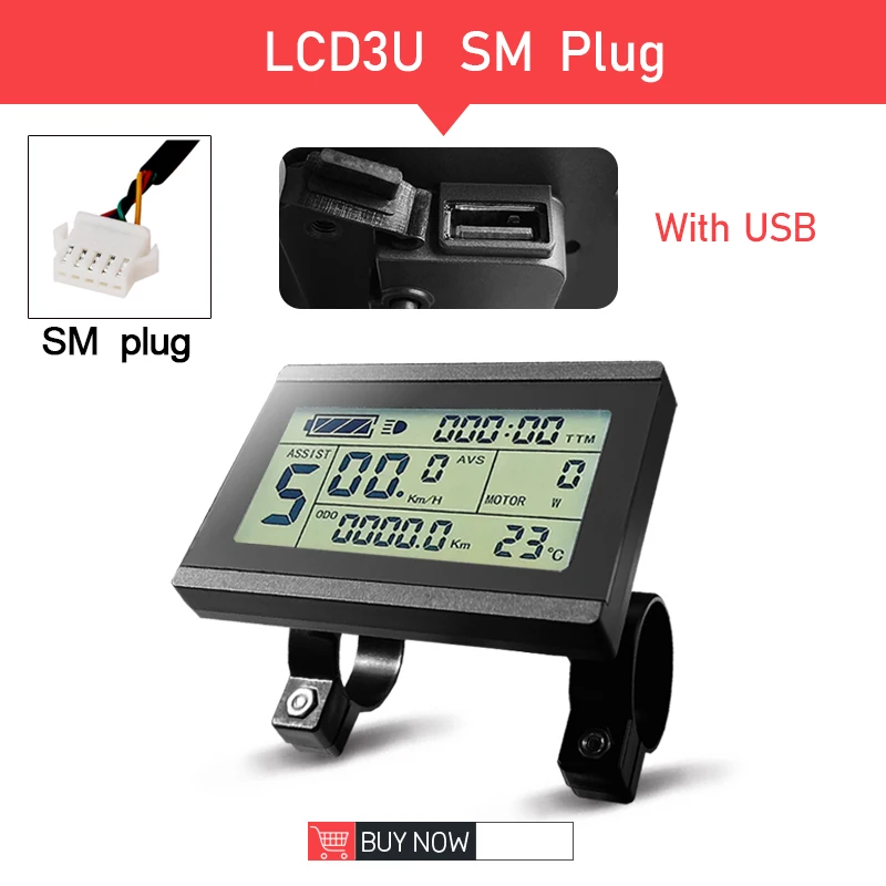 Display Per Bici Elettrica E Scooter | Pannello Controllo LED Impermeabile | Connettore 5 Pin - Foto 4