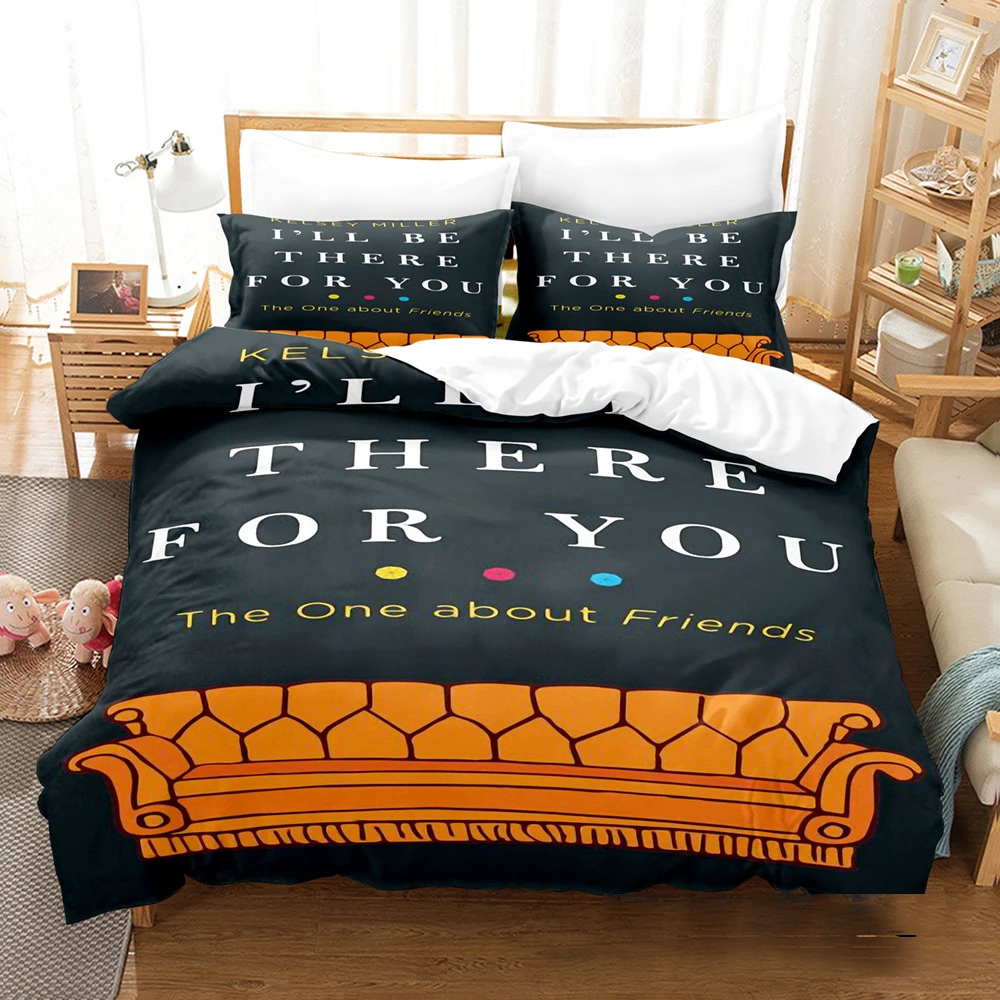 Friends Tv Show Comedy Style Bedding Set Boys Girls Twin Queen Size Duvet Cover Pillowcase Bed Kids Adult Home Textileextile 2