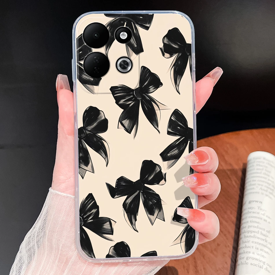 Cute Bunny Cartoon Soft Silicone Shockproof Transparent Phone Case