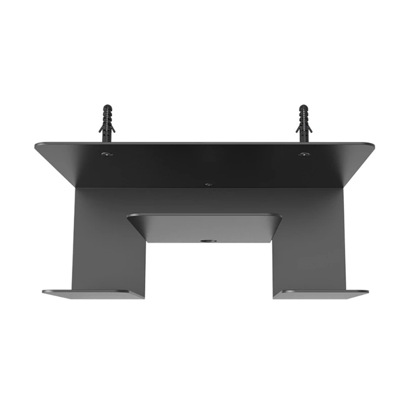 Metal Wall Mount Storage Rack for Laptops and Tablets 2 Layer Metal Wall Shelf Holds Devices Up to 4cm Thick