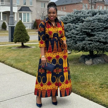 Chinaza Button Down Print Dress