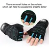 Outdoor Sport Gloves for Men Women Wrist Guard Fitness Gym Cycling Hiking Boxing Exercise Training Workout Long Wrist Fingerless 3