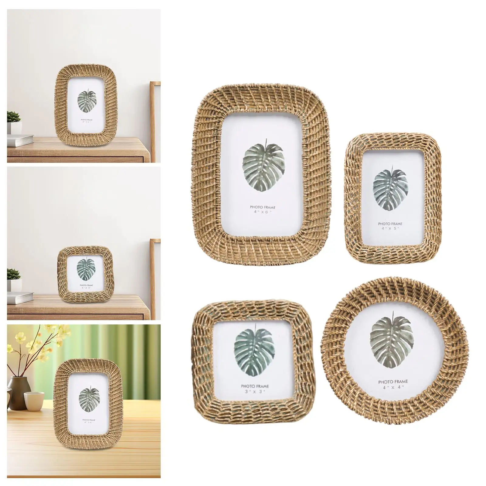 Picture Frame Photo Frame Tabletop Photo Holder for Bedroom Entrance Office Decoration