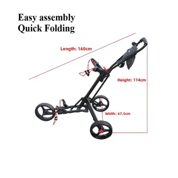 golf carts three-wheeled aluminum carts golf trolleys foldable golf trolleys bearing 25kgs electric