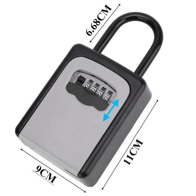 Secure External Password Storage Padlock Combination Lock Key Safe Key Box Lock box For Keys Lock Boxes key password box 1