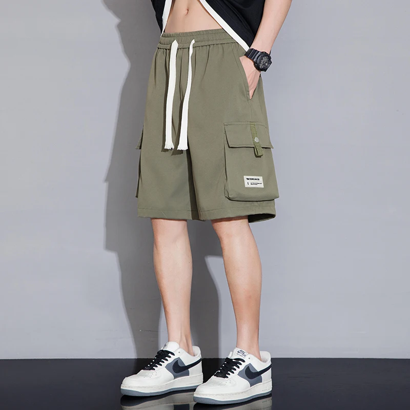 2024 Summer Men Shorts Loose Casual Multi-Pocket Baggy Shorts Streetwear Hip Hop Fashion Trend Shorts 5Xl Casual Jogging Shorts