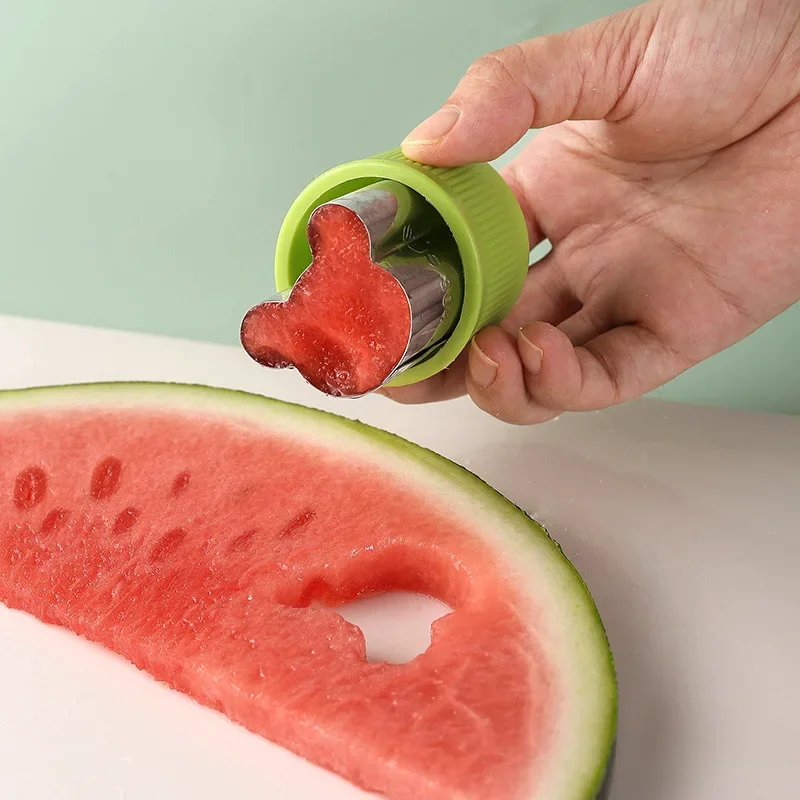 Star Heart Shape Vegetables Cutter Plastic Handle 3Pcs Portable Cook Tools Stainless Steel Fruit Cutting Die Kitchen Gadgets